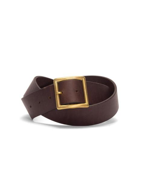 visvim PLAIN BELT 40MM DK.BROWN