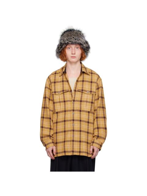 Dries Van Noten Yellow Check Shirt