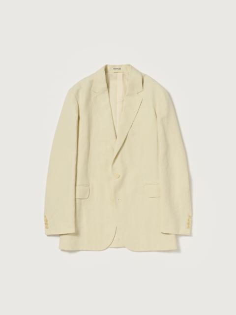 AURALEE WOOL COTTON LINEN OX JACKET