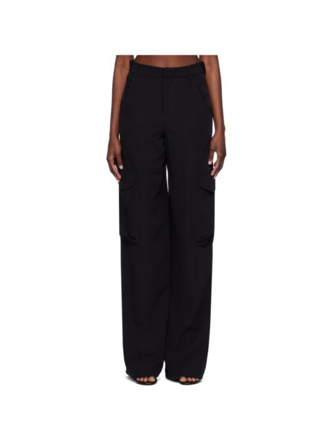 GCDS Black Ultracargo Trousers