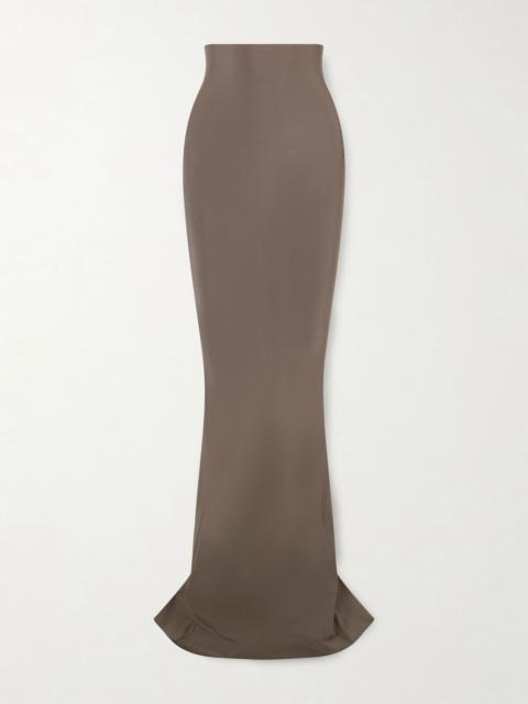 Rick Owens Dirt Coda stretch-jersey maxi skirt Gray