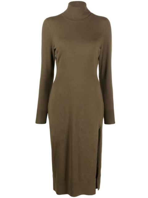 MICHAEL KORS roll-neck knitted midi dress