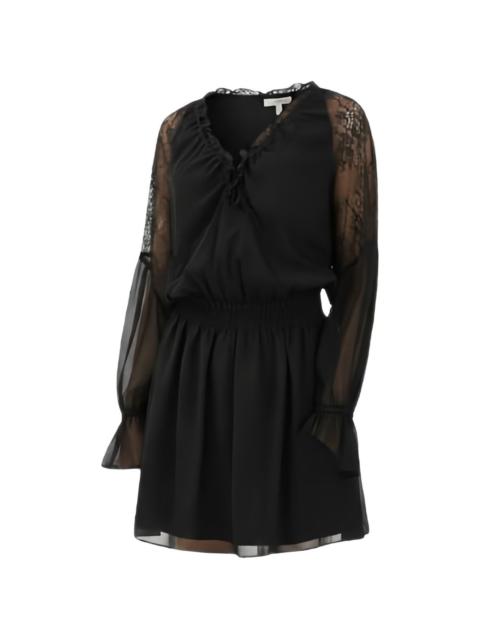 PINKO lace-panelled dress