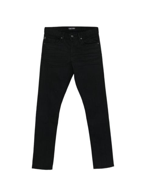 TOM FORD logo-patch jeans