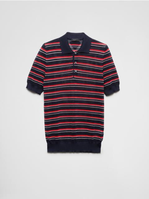 Prada Silk polo shirt