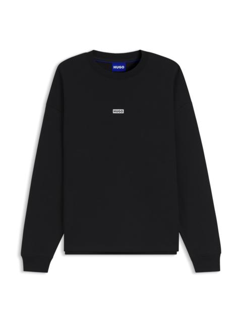 HUGO LOGO-PRINT SWEATSHIRT IN COTTON TERRY