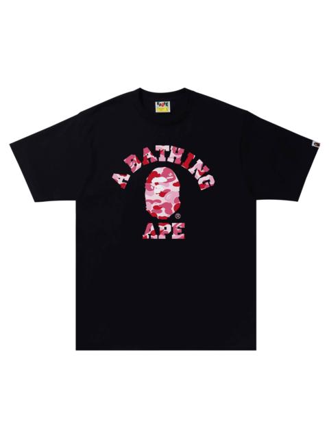 BAPE ABC Camo College Tee 'Black/Pink'