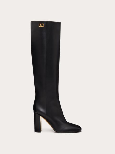 Valentino VALENTINO GARAVANI GOLDEN WALK CALFSKIN BOOTS 95MM