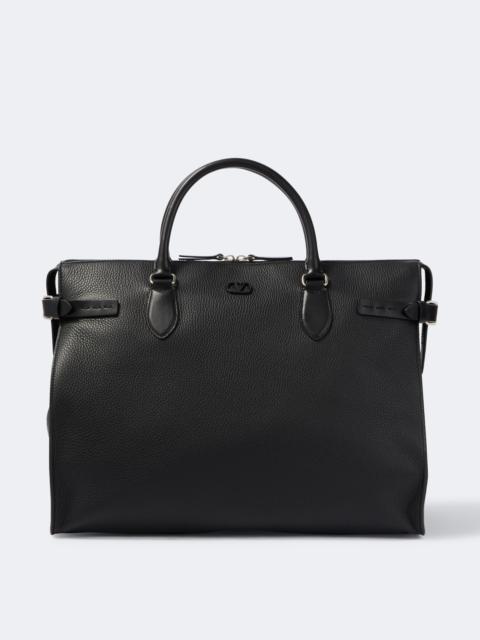 Valentino VLogo leather briefcase