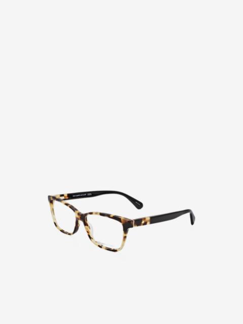 kate spade tortoiseshell-effect rectangle-frame glasses