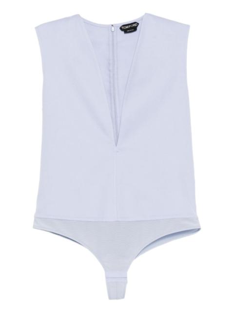 TOM FORD double face v-neck bodysuit