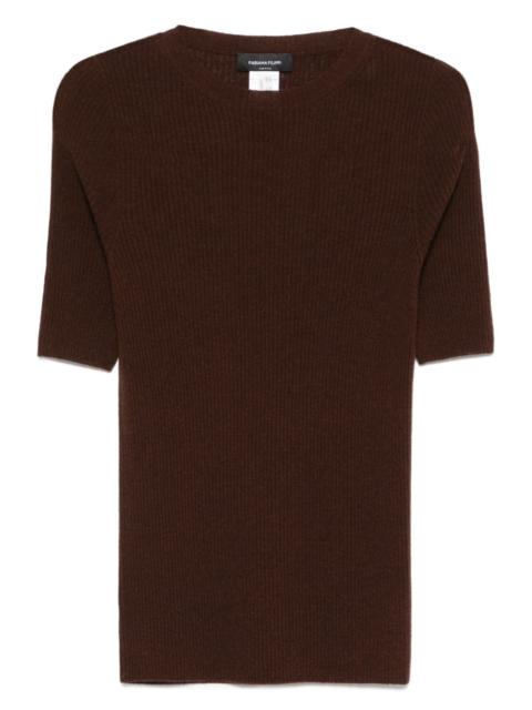 FABIANA FILIPPI ribbed short-sleeve top