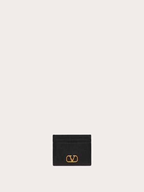 Valentino VLOGO SIGNATURE GRAINY CALFSKIN CARDHOLDER