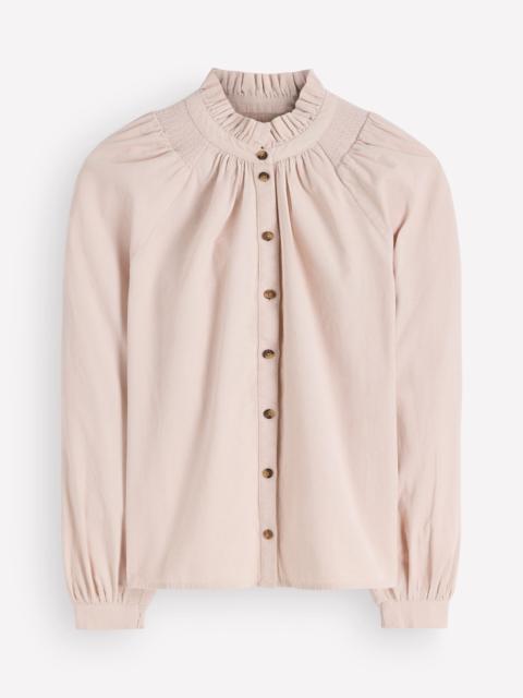 BODEN Erica Frill Cord Top-Almond Peach