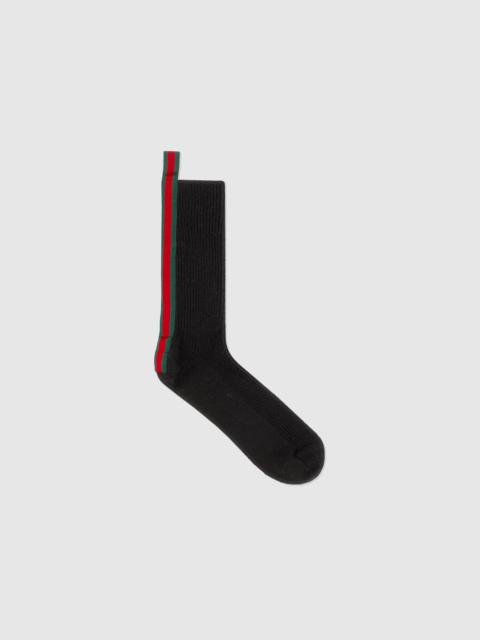 GUCCI Wool blend socks with Web