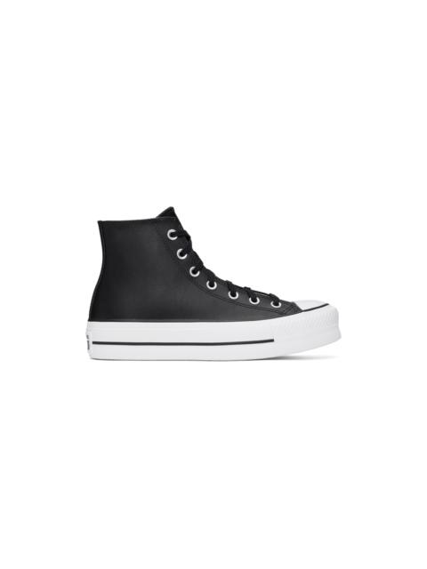 Black Chuck Taylor All Star Lift Leather Sneakers