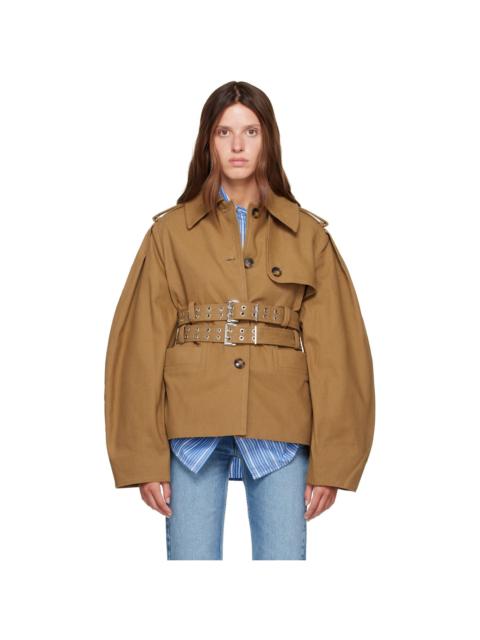 GANNI Beige Canvas Jacket