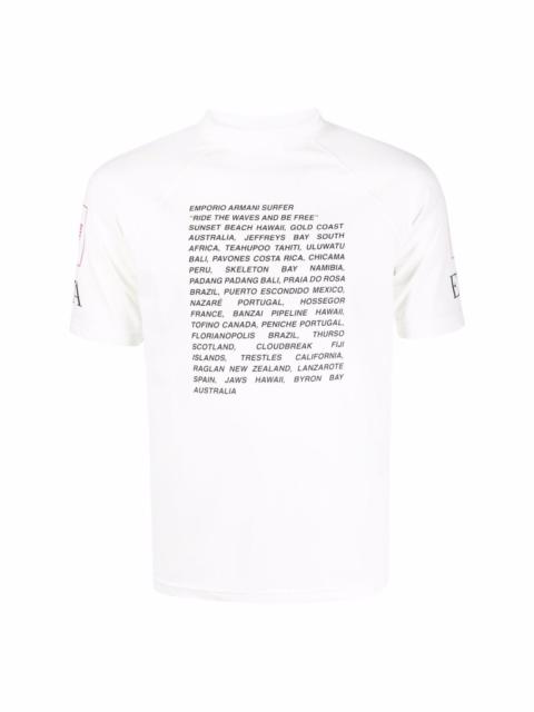 text-slogan print T-shirt