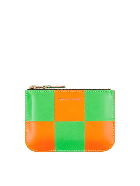 Comme Des Garçons Fluo Square Zip Pouch Multicolor