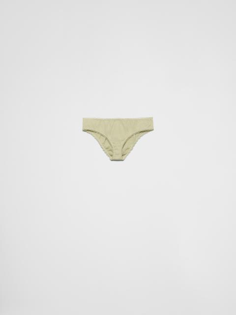 Prada Ribbed cotton panty