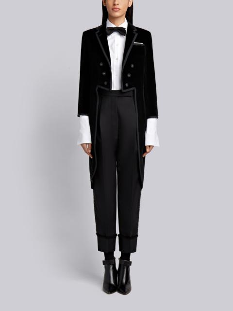 Thom Browne Tonal Grosgrain-tipped Tailcoat In Velvet