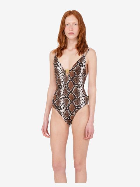 Moschino PRINTED LYCRA ONE-PIECE SWIMSUIT