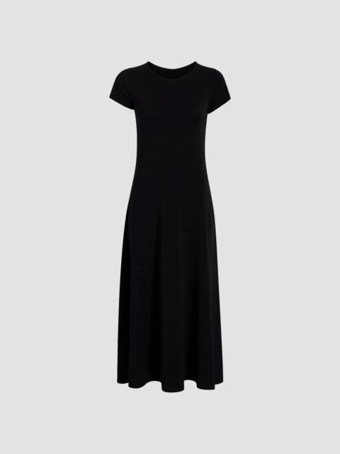 Another Tomorrow Women's Fitted Tee Dress - Black