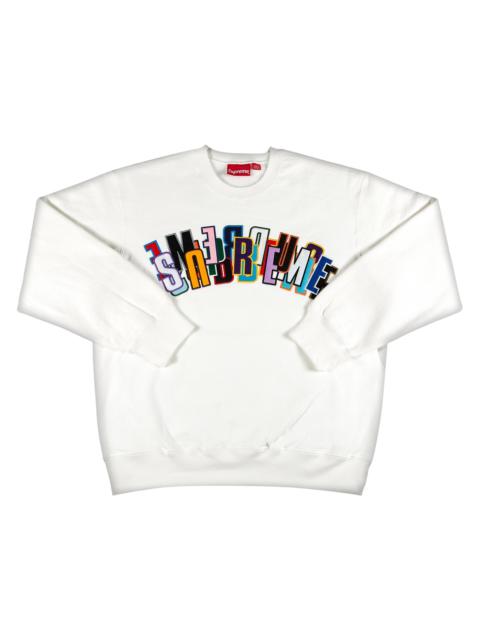 Supreme Supreme Shattered Logo Crewneck 'Black' | REVERSIBLE