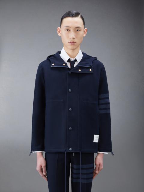 Thom Browne Navy Double Face Tech Twill 4-Bar Sport Coat