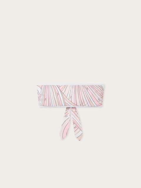 PUCCI IRIDE PRINT BANDEAU BIKINI TOP