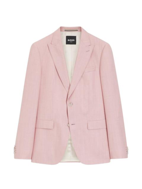 BOSS button-fastening suit jacket