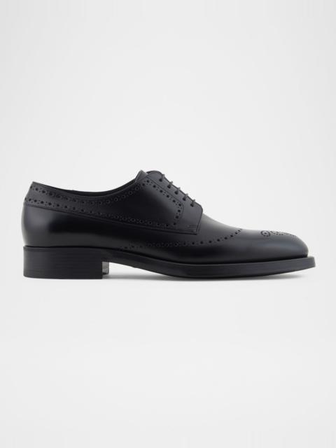 GIORGIO ARMANI Men's Leather Brogue Derby Shoes