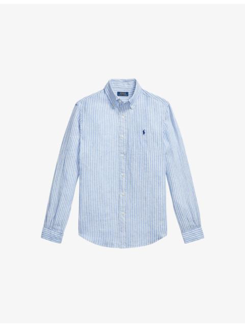 Polo Ralph Lauren Striped Custom-Fit Linen Shirt