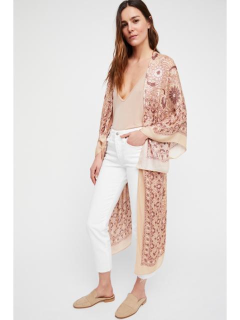 FREE PEOPLE Magic Dance Border Print Duster