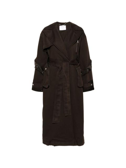 cotton twill trench coat