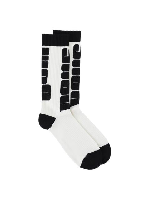 HENRIK VIBSKOV ENIGMA SPORT SOCKS HOMME - BLACK WHITE BOLD