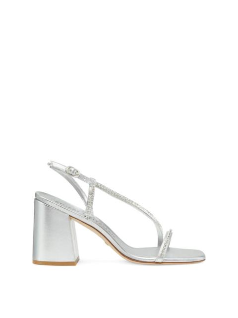 Stuart Weitzman Soiree Crystal 85 Block Sandal