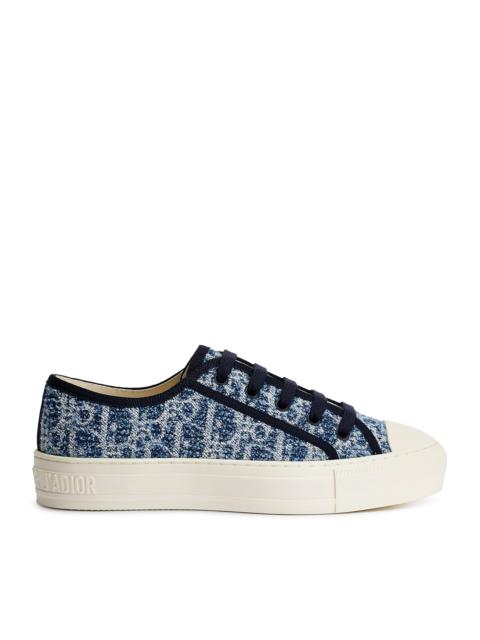 Dior DIOR OBLIQUE BLUE WALK`N DIORIVIERA SNEAKER IN SPONGY DENIM