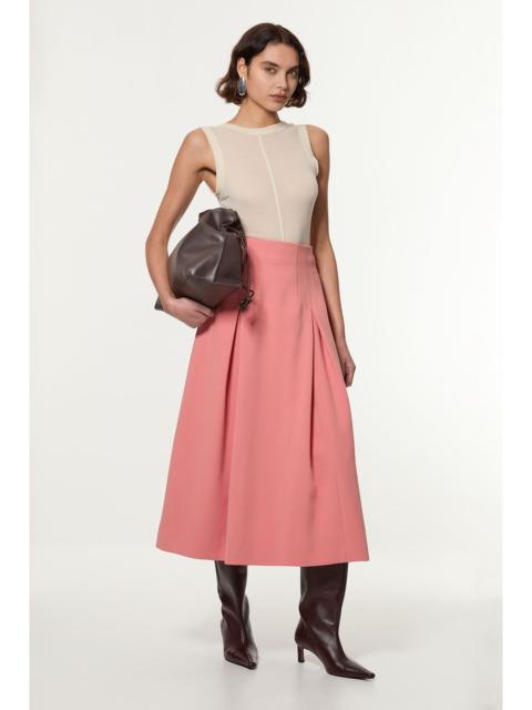 KAREN MILLEN Compact Stretch Tailored Seam Detail Prom Full Skirt