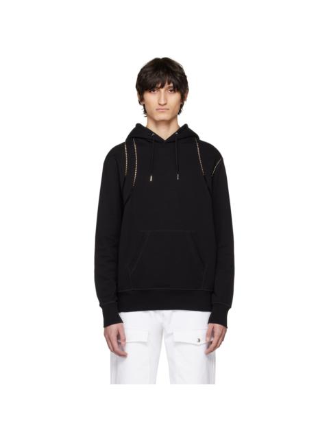 Alexander McQueen Black Cutout Hoodie