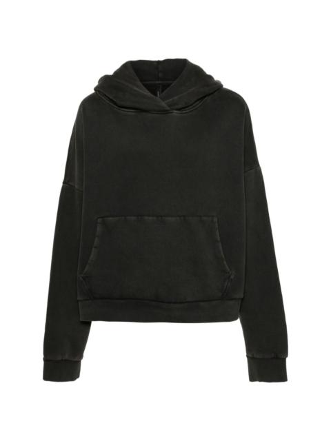 drop-shoulder organic-cotton hoodie