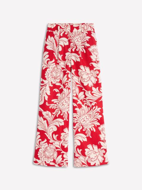 BODEN Kensington Linen Pants-Botanical Flourish