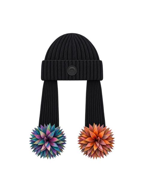 Marine Serre EARFLAP POMPONS KNIT BEANIE