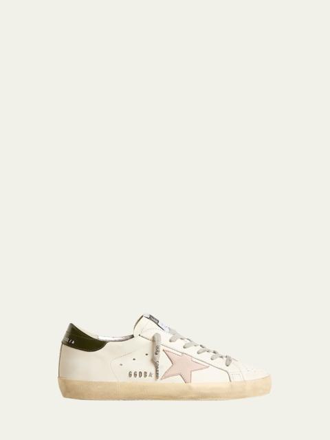 Golden Goose Superstar Mixed Leather Low-Top Sneakers