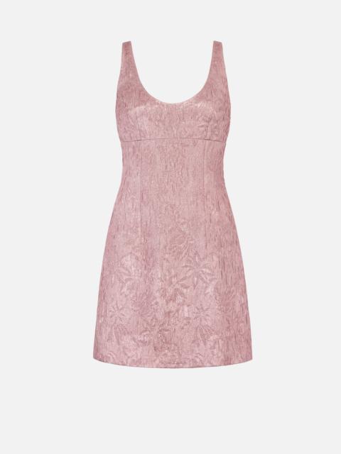 EMILIA WICKSTEAD Einna Dress In Pink Metallic Cloque