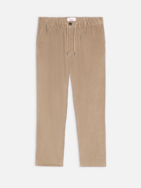 AMI Paris Elasticated Waist Cropped Fit Trousers