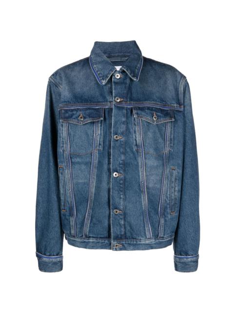 Off-White zip-embellishment denim jacket