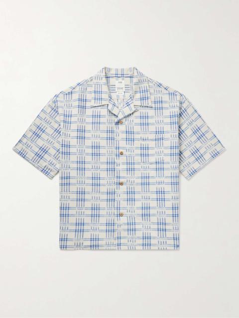 Crosby Convertible-Collar Cotton and Linen-Blend Shirt