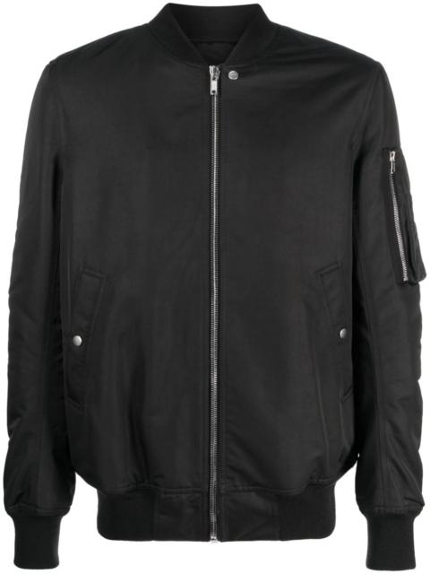 Rick Owens baseball-collar wool bomber jacket
