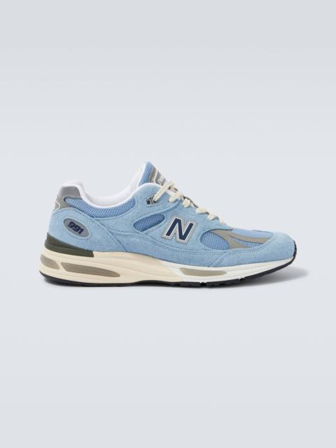 New Balance 991v2 suede sneakers